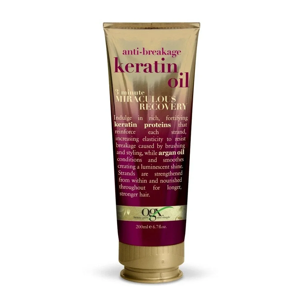 OGX Anti-Breakage Keratin Oil 3 minute Miraculous Recovery 6.7Oz Set of 2 NEW